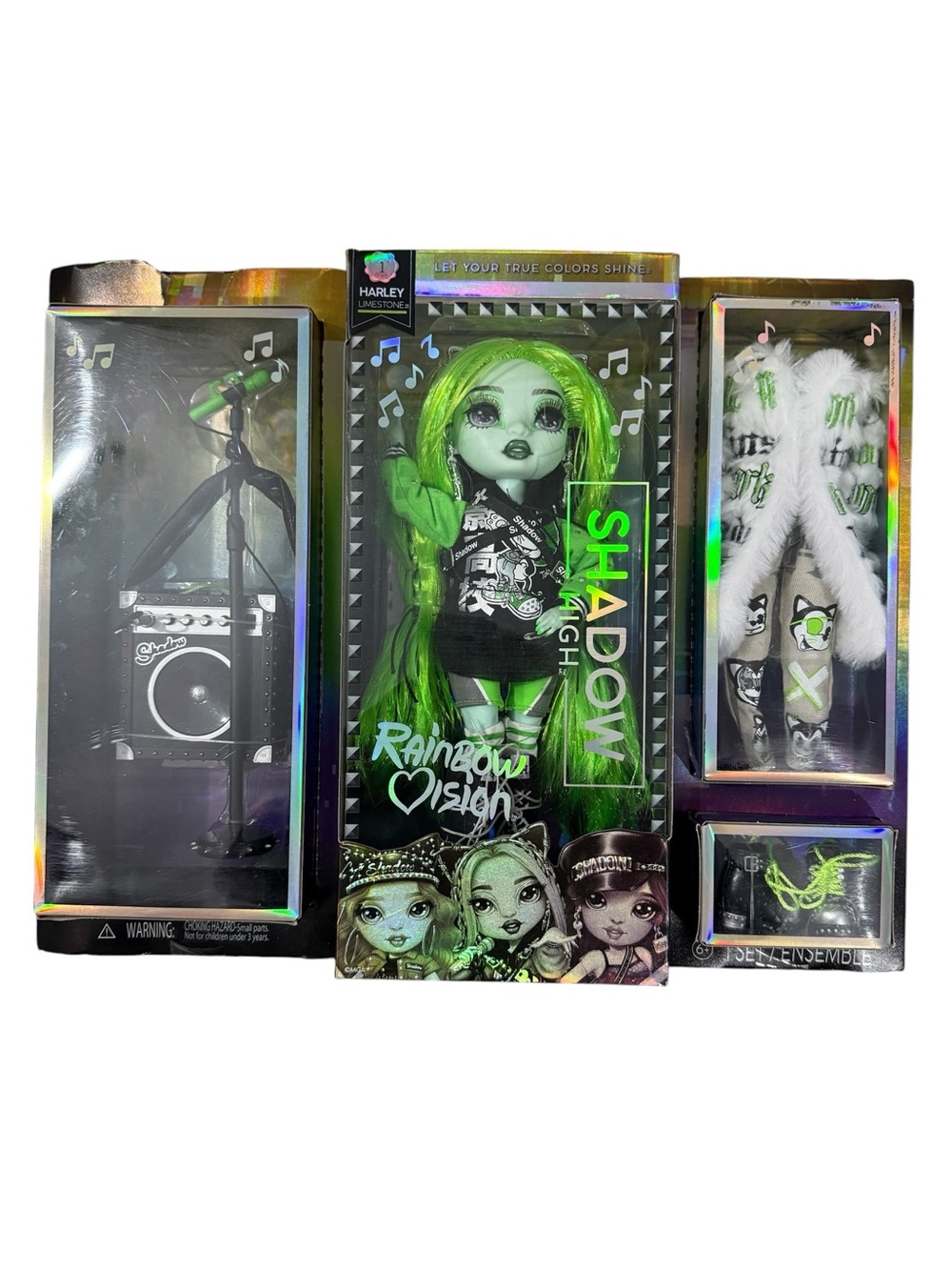 RAINBOW HIGH VISION SHADOW HIGH NEON SHADOW HARLEY LIMESTONE FASHION DOLL NEW